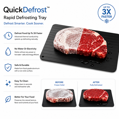 QuickDefrost™ Rapid Defrosting Tray