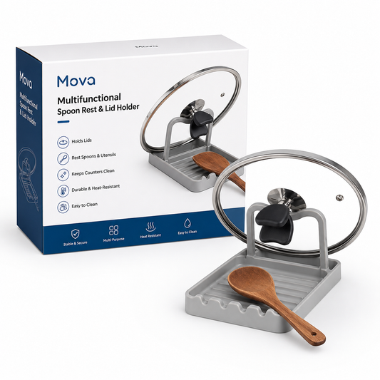 Mova Multifunctional Spoon Rest & Lid Holder