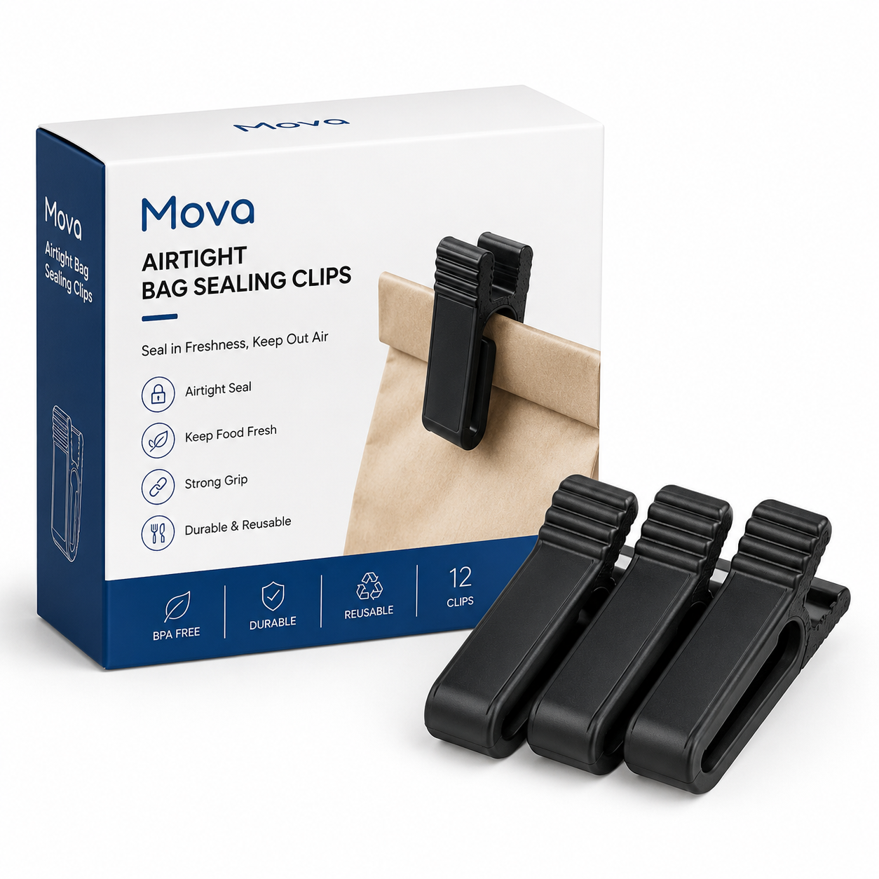Mova Airtight Bag Sealing Clips